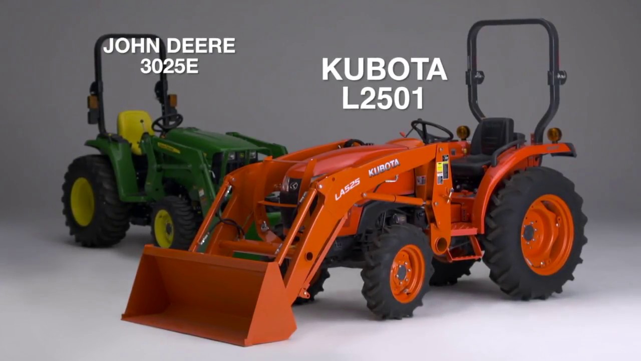 Kubota L2501 vs John Deere 3025E Comparison
