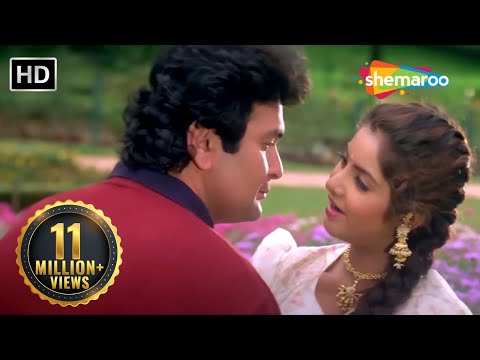Teri Umeed Tera Intezar | Deewana (1992) | Rishi Kapoor | Divya Bharti | Kumar Sanu | 90s Hit Songs