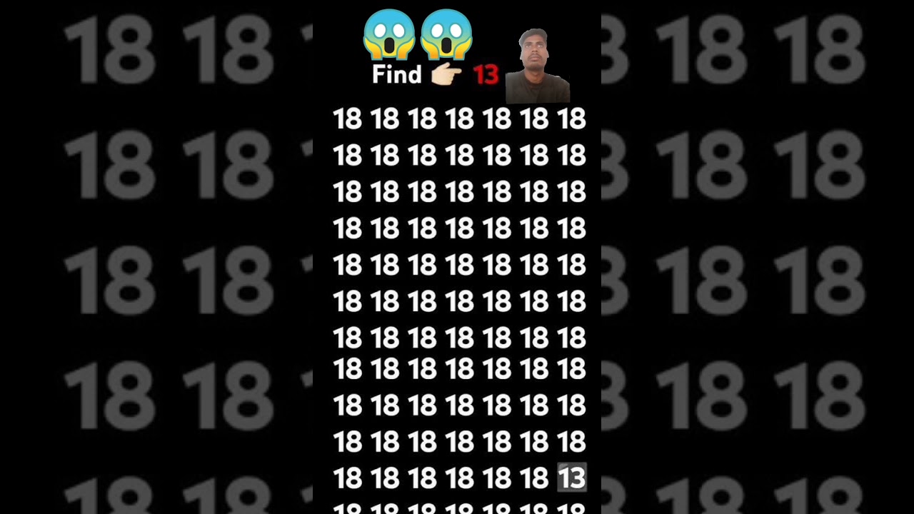 पीके पहेली शॉर्ट्स: 18 में से 13 कौन सा नंबर है? 🔢