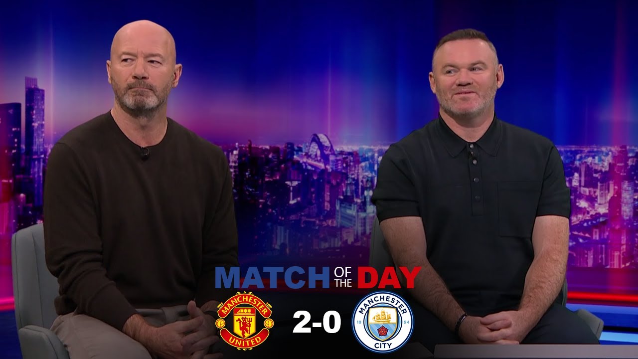 Man Utd 2-0 Man City: Shearer & Rooney on Carrick Tactics ⚽