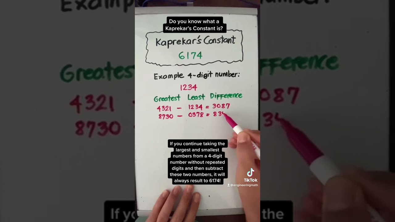 Discover Kaprekar’s Constant: The Fascinating Number Trick 🔢