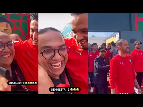 زبير مع بعثة المنتخب الوطني يزورن نزلاء السجن المحلي بسلا