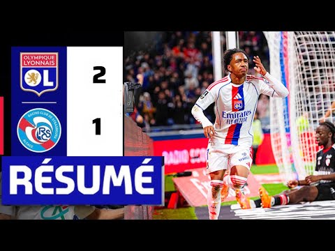 Lyon Strasbourg (2-1) Résumé | Ligue 1 2025 | ol strasbourg | OL RCSA resume | but Moreira