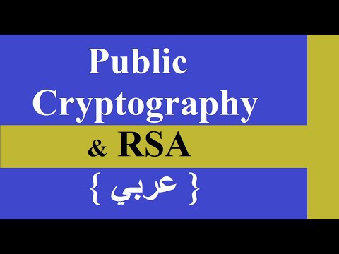 Public Cryptography, RSA Algorithm, Extended Euclidean Algorithm شرح