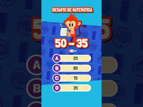 🔢 Desafio de matemática 🔥Consegue acertar tudo? #quiz #macaquiz