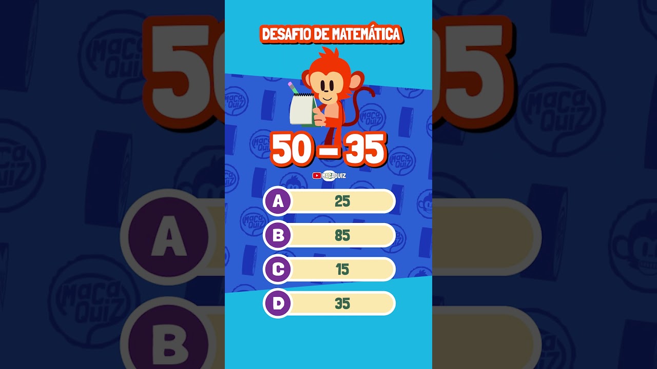 Desafio de Matemática 🔢 Você consegue acertar todas as perguntas?