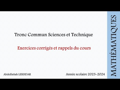 Révision: Exercices corrigés et rappels du cours