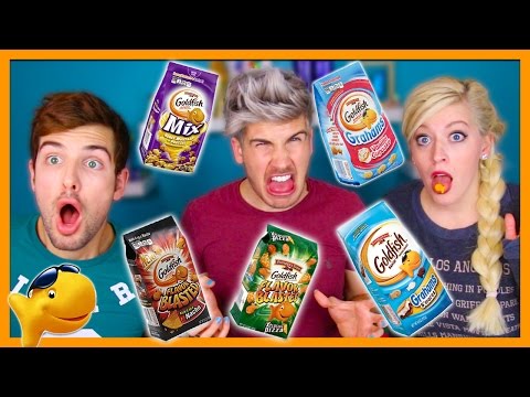 TASTING WEIRD GOLDFISH FLAVORS!