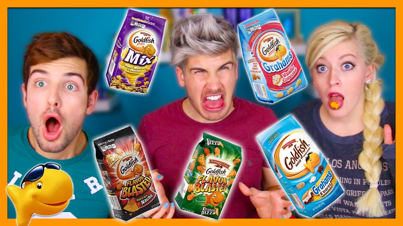 We Tried the Strangest Goldfish Flavors! 🤪 | Wiggsworth, Daniel & Joey Taste Test