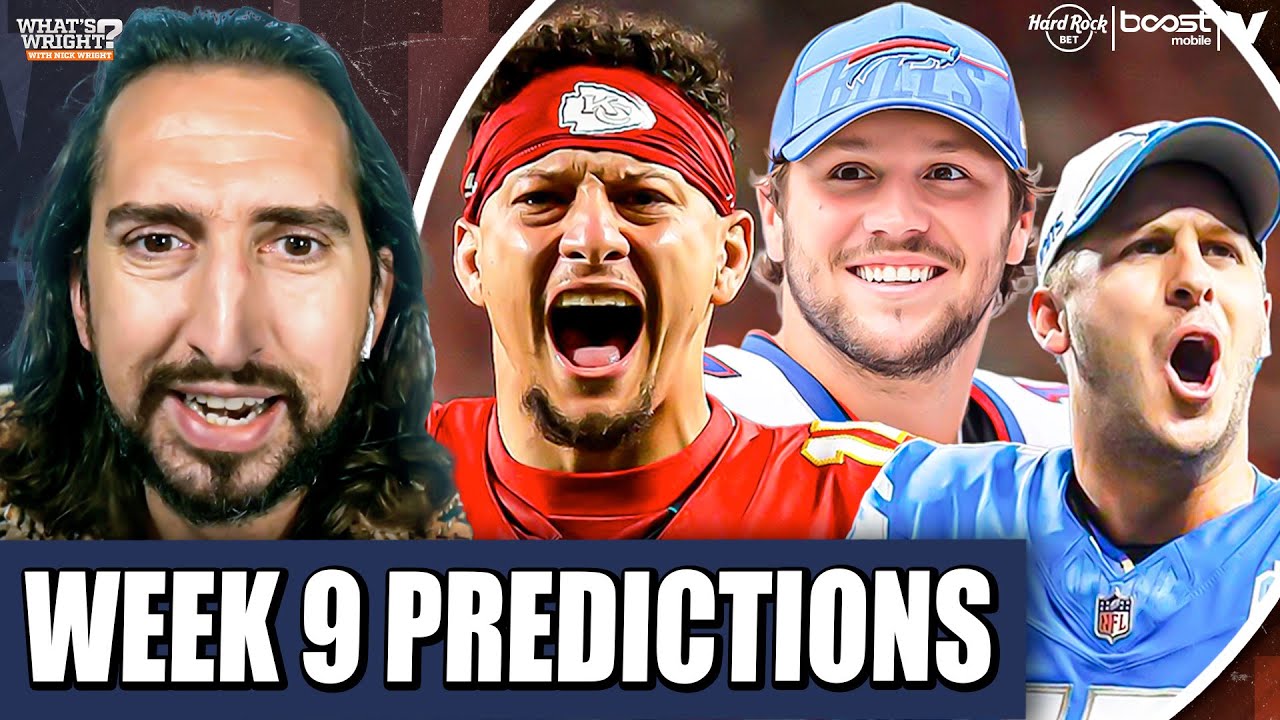 NFL Week 9 Predictions: Chiefs vs Bills, Colts vs Steelers & More π