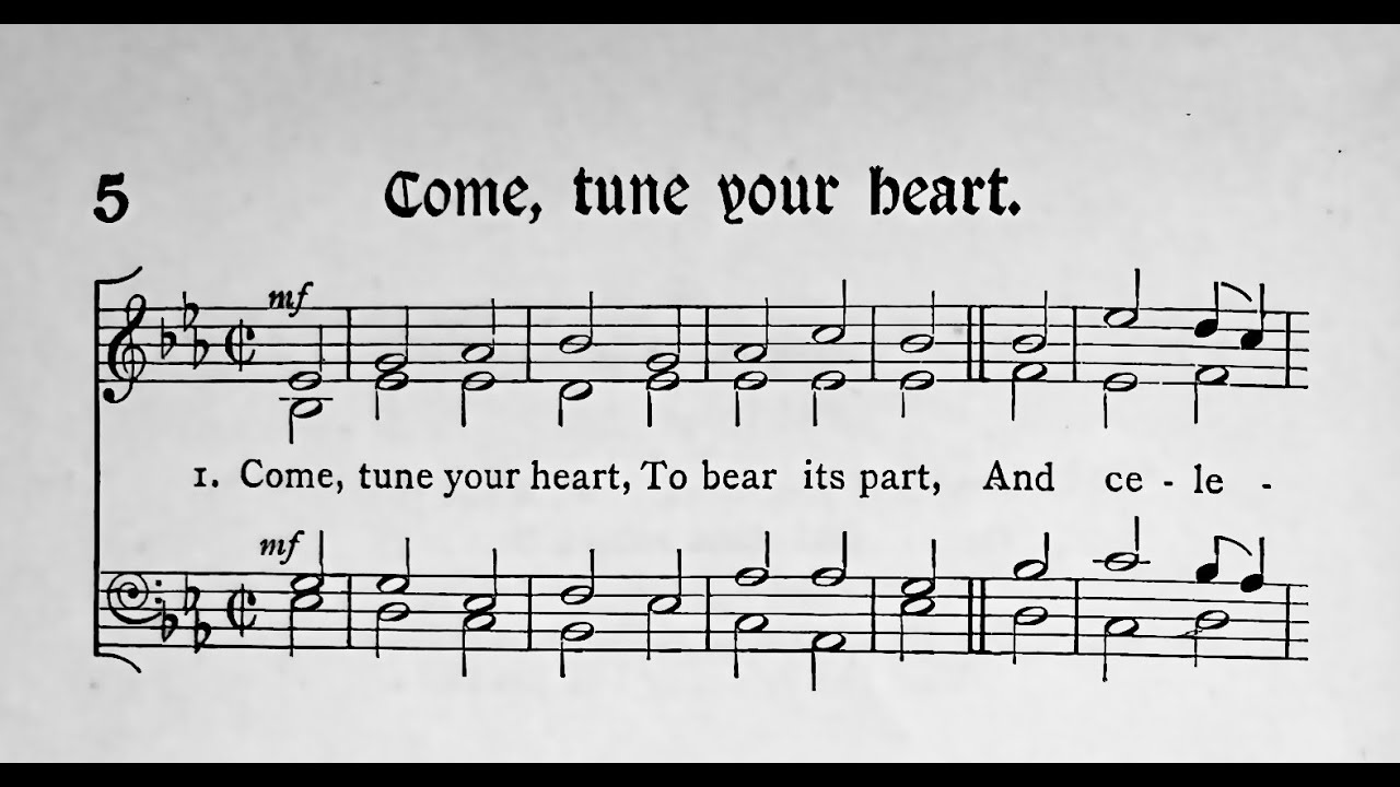 Come, Tune Your Heart - rare Christmas carol