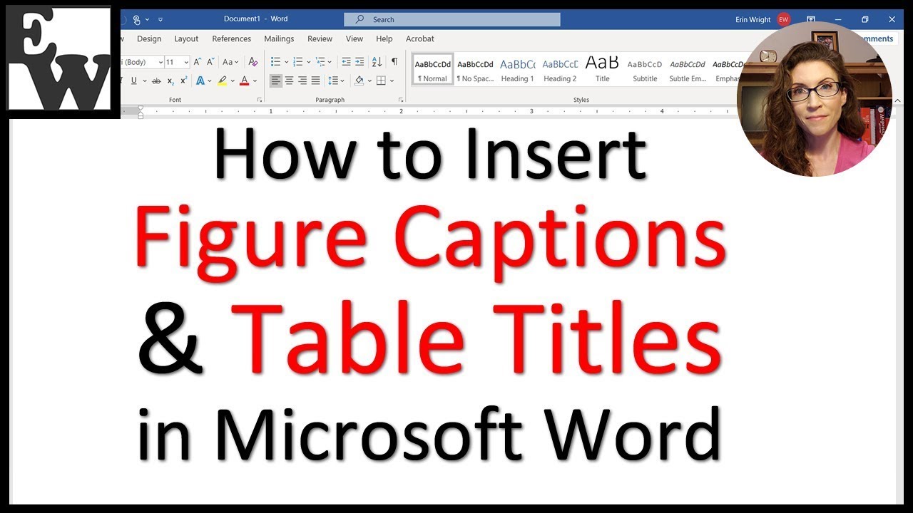 Insert Figure & Table Captions in Word π