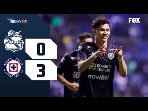 PUEBLA 0-3 CRUZ AZUL | RESUMEN | LIGA MX | APERTURA 2025 | JORNADA 16