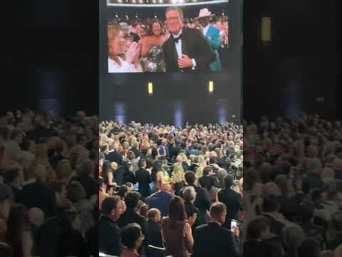 The Crowd Erupts With Applause for Stephen Colbert at the #Emmys as He Wins for Best Talk Series