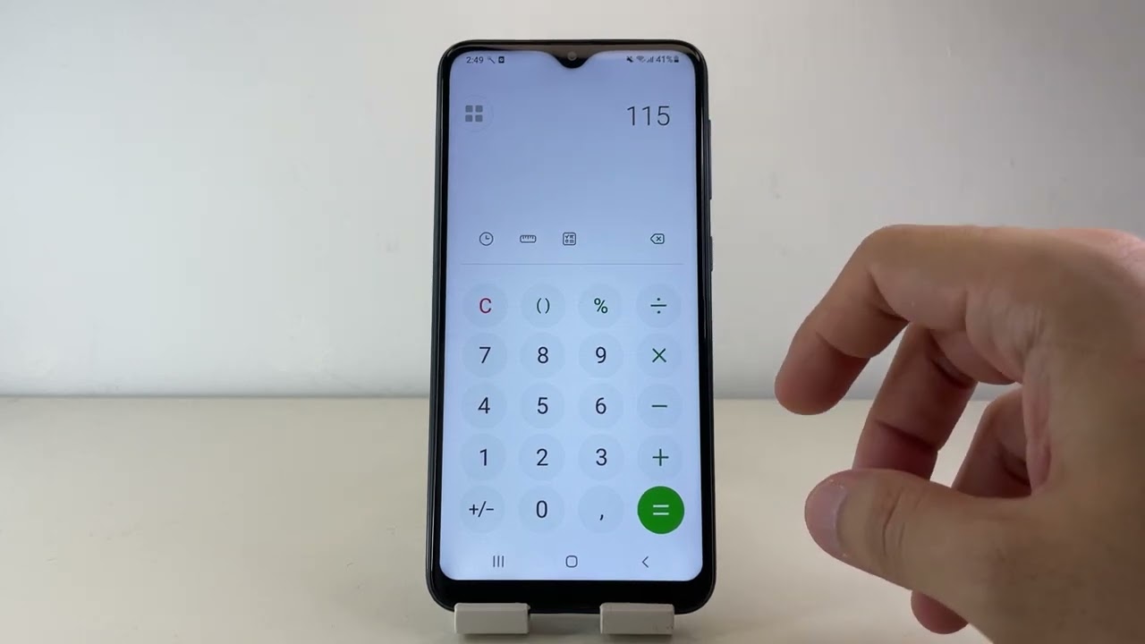 Cómo calcular porcentaje en calculadora Samsung 🟢