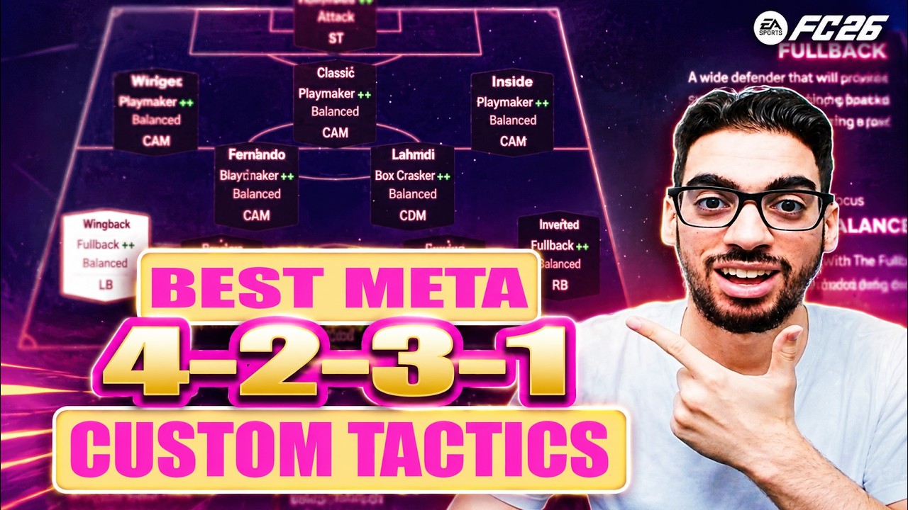BEST META 4231 FORMATION AND CUSTOM TACTICS | FC 26 ULTIMATE TEAM