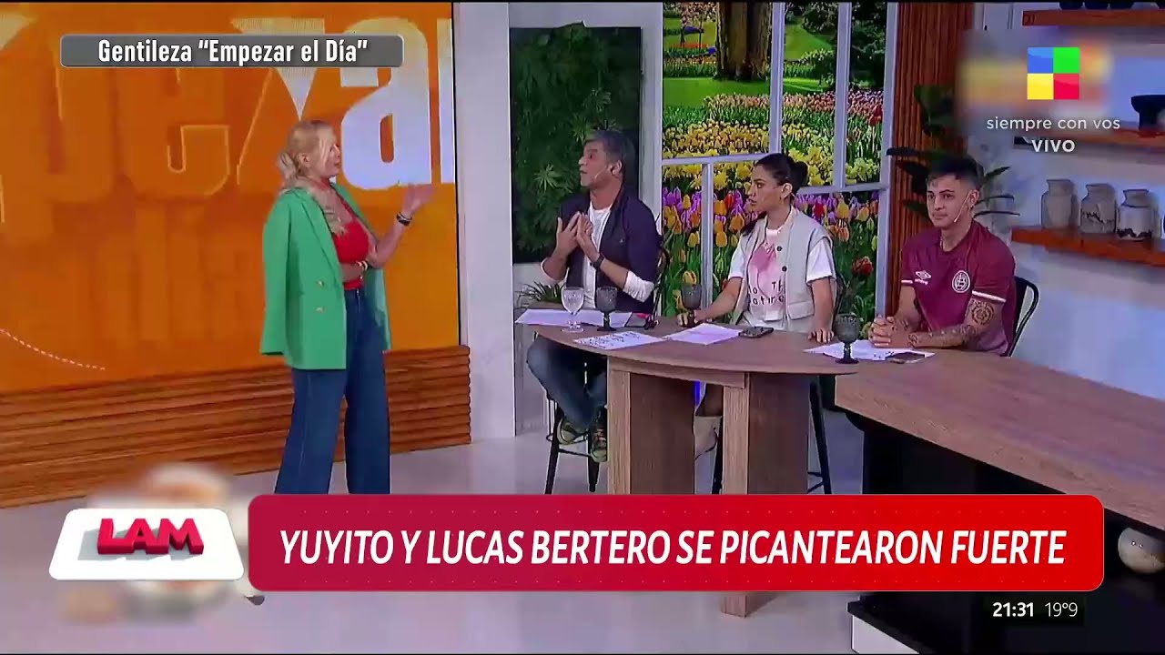 ¡Tenso Momento en TV! Yuyito González y Lucas Bertero se Enfrentan en Vivo 😱