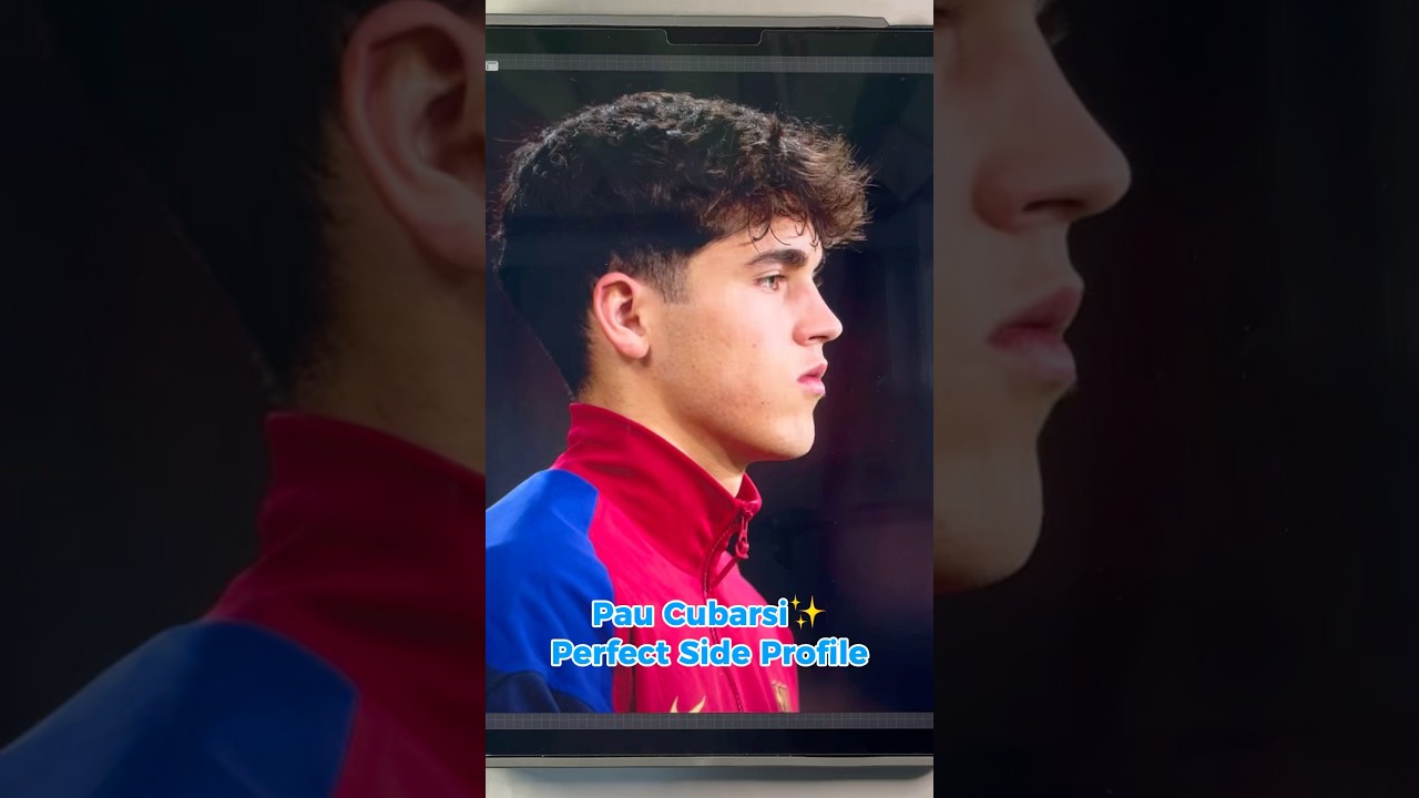 Stunning Side Profile of Pau Cubarsi in Barcelona ✨