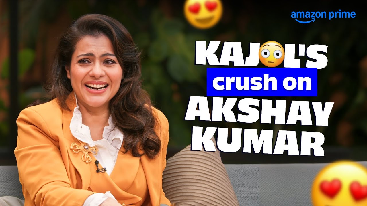 Kajol's Secret Crush on Akshay Kumar Revealed! 😲 | Janhvi Kapoor, Karan Johar & More on 'Two Much' Show