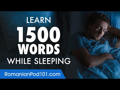 Romanian Conversation: Learn while you Sleep with 1500 words