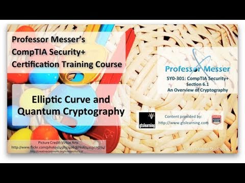 Elliptic Curve and Quantum Cryptography - CompTIA Security+ SY0-301: 6.1