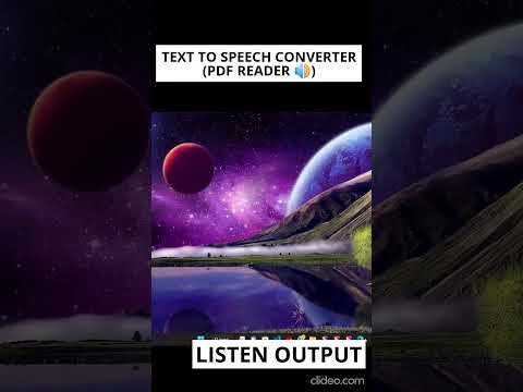 Python PDF Reader: Listen to Your PDFs with the Text-to-Speech Conversion Feature