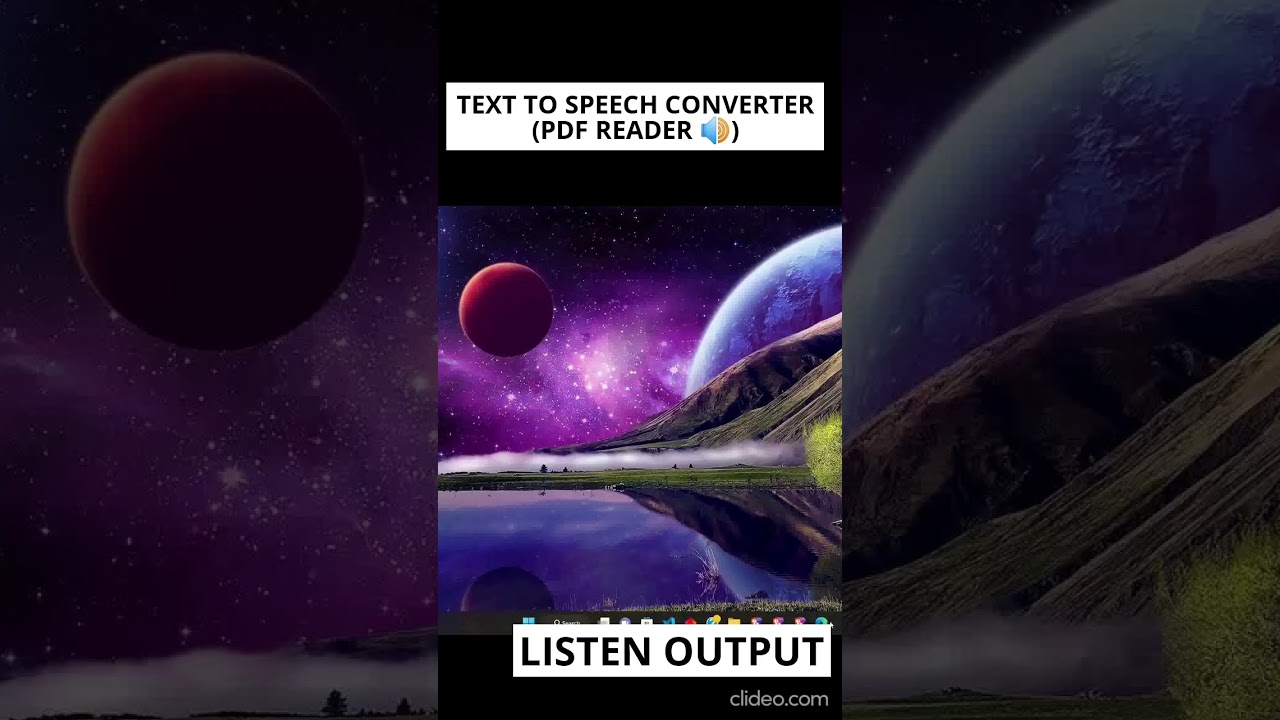 Python PDF Reader with Text-to-Speech Conversion