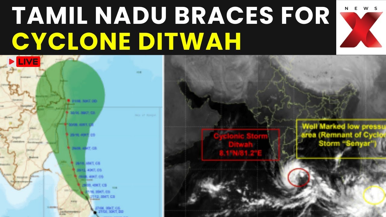 Cyclone Ditwah LIVE: Cyclone Ditwah Hits Sri Lanka, Tamil Nadu Braces As Landfall Expected Tomorrow