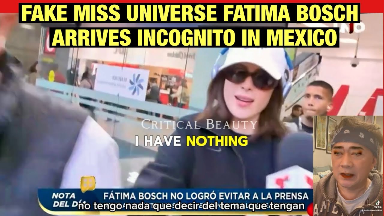 Fake Miss Universe Fatima Bosch Spotted Incognito in Mexico ✈️