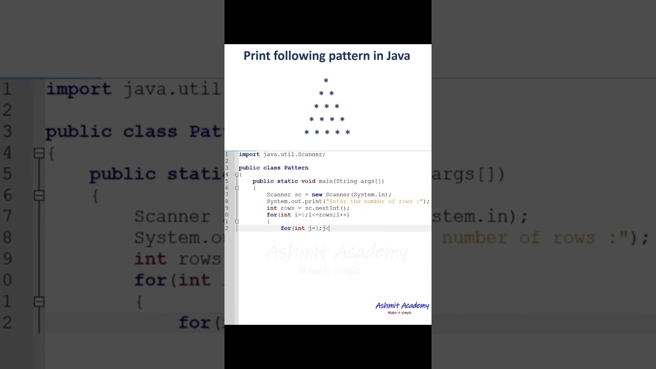 Java Program to Print Pyramid Pattern