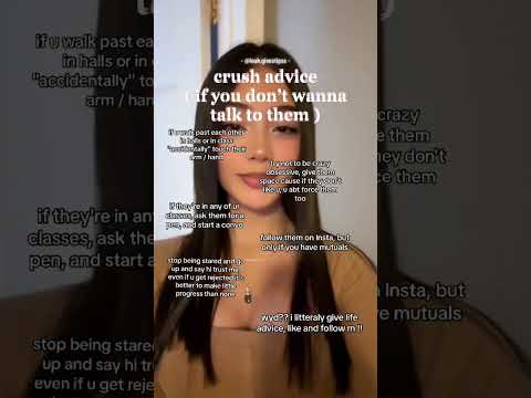 crush advice (if u don't wanna talk to them) #lolabekka #aesthetic #advice #tips #love #crush