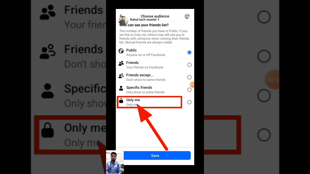 Hide Your Facebook Friends List Easily