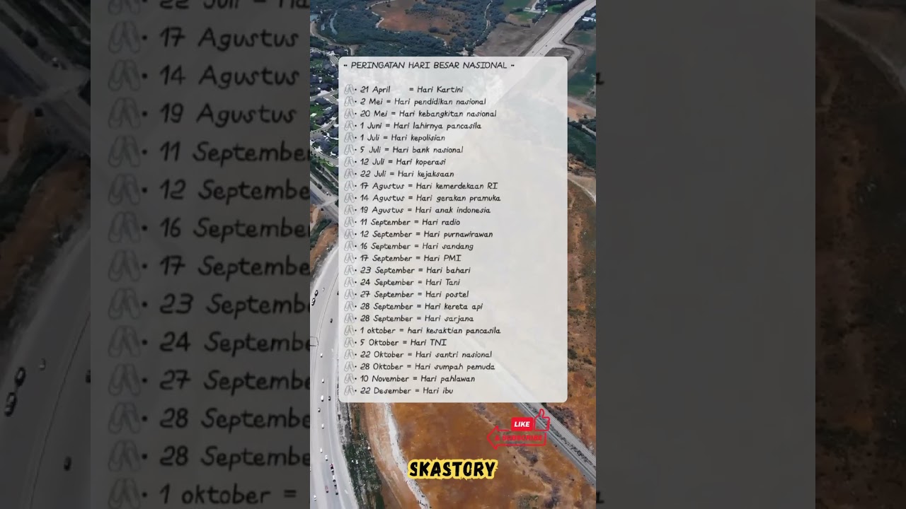 Hari-hari Penting Nasional #skastory #shorts