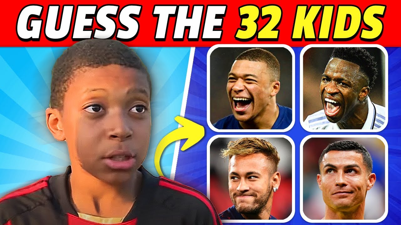 Guess These 32 Kids in Football Quiz 2023 ⚽