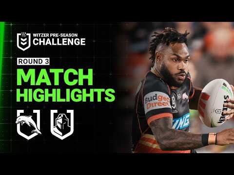 NRL Match Highlights 2025 | Dolphins v Titans | Pre-Season, Week 3