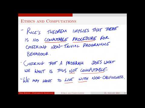 Week 11: Ethics and computations