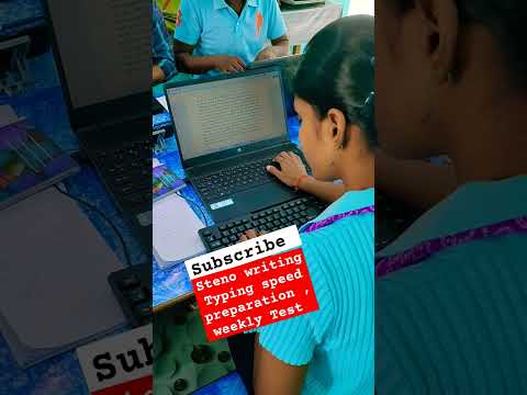 Steno Typing 🖥️✏️ 💯speed practice #ssc #steno #typing #typingspeed #coaching #vacancy #exam #short