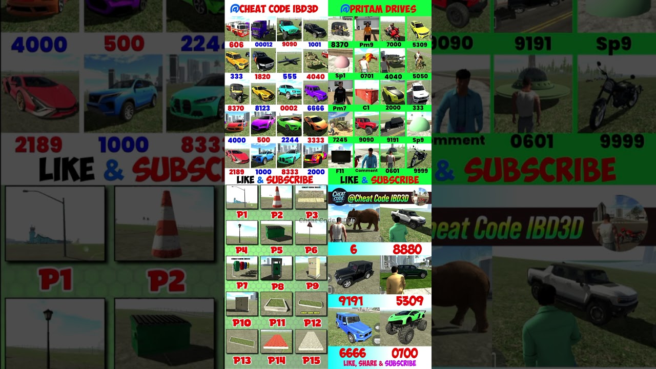 80+ Cheat Codes for Indian Bikes Driving 3D 🚲