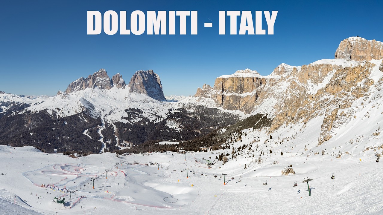DOLOMITI | ITALY | CANAZEI | SELLA RONDA | 4K | 2 DAY SKIING AT DOLOMITI