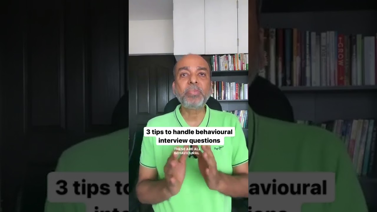 3 tips to handle behavioural interview questions #shorts