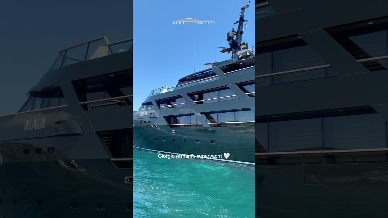 Giorgio Armani’s Stunning Luxury Yacht 'Main' in Saint-Tropez 🚤