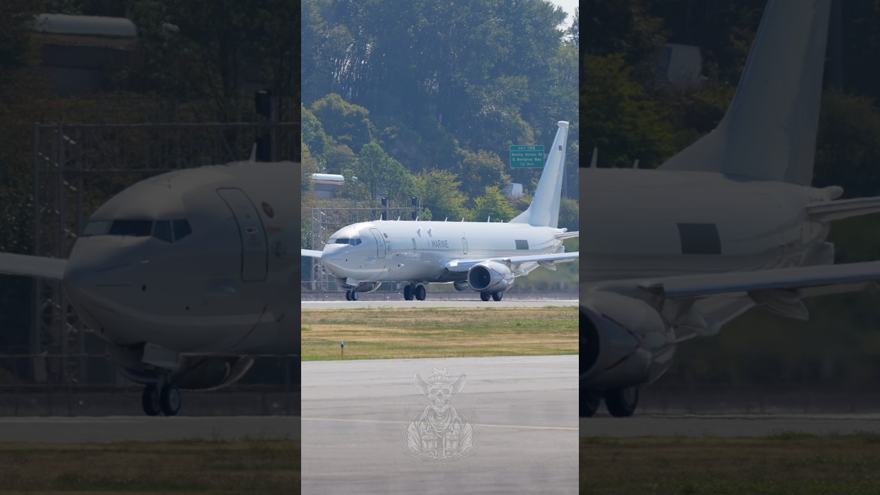 German Navy's First P-8A RTO at Boeing Field ✈️