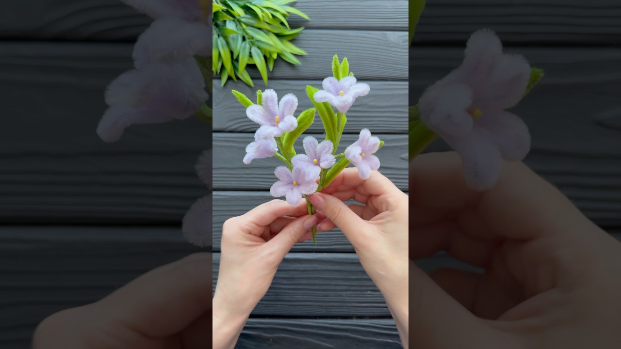 Easy DIY Chenille Wire Flowers 🌸