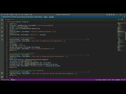 Introduction to Cryptography -- Data security using homomorphic algorithm.