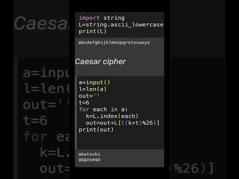 #Caesar cipher #python#py.beg