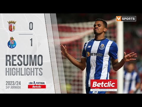 Resumo: Braga 0-1 FC Porto (Liga 23/24 #34)