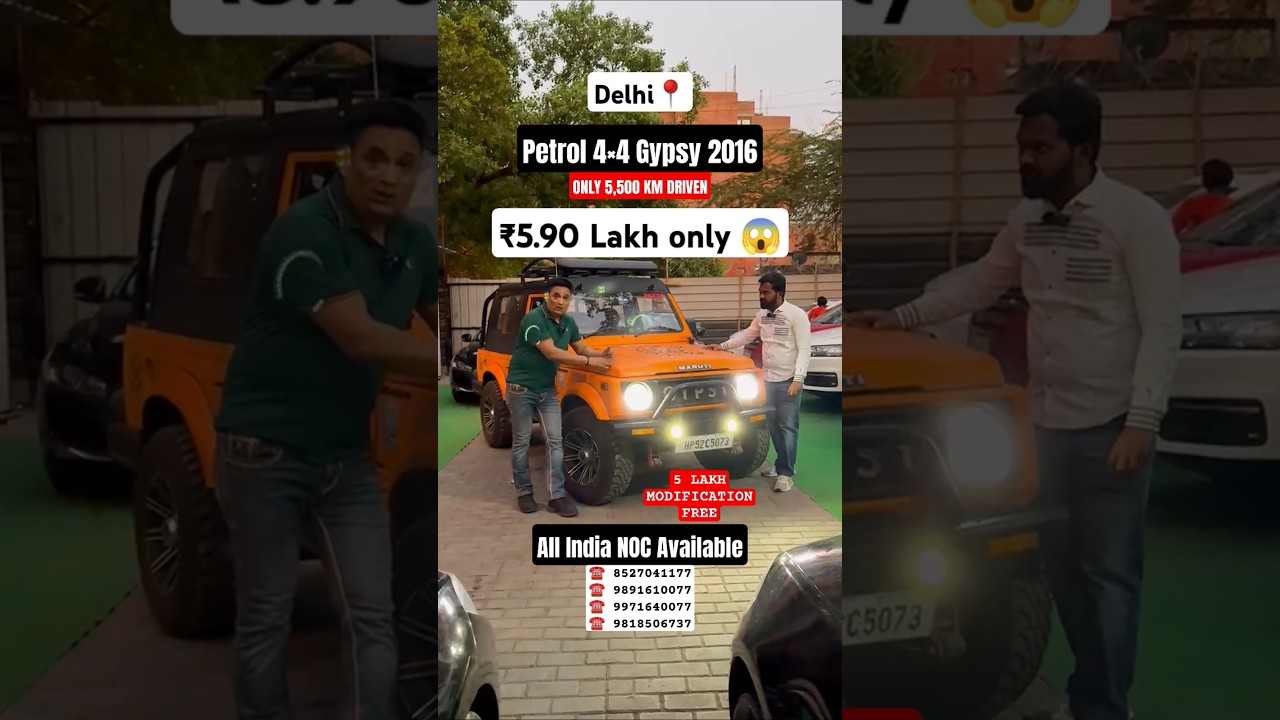 Best Deal! Affordable 3-Door 4×4 Gypsy at Laxmi Motors Delhi 🚗