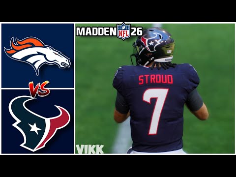 Broncos vs Texans Week 9 Simulation (Madden 26)
