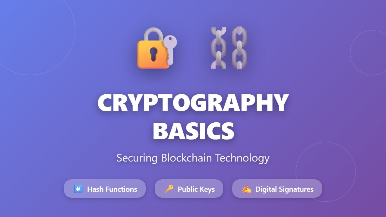 Cryptography 101: How Hashes, Public Keys & Digital Signatures Protect Blockchain π