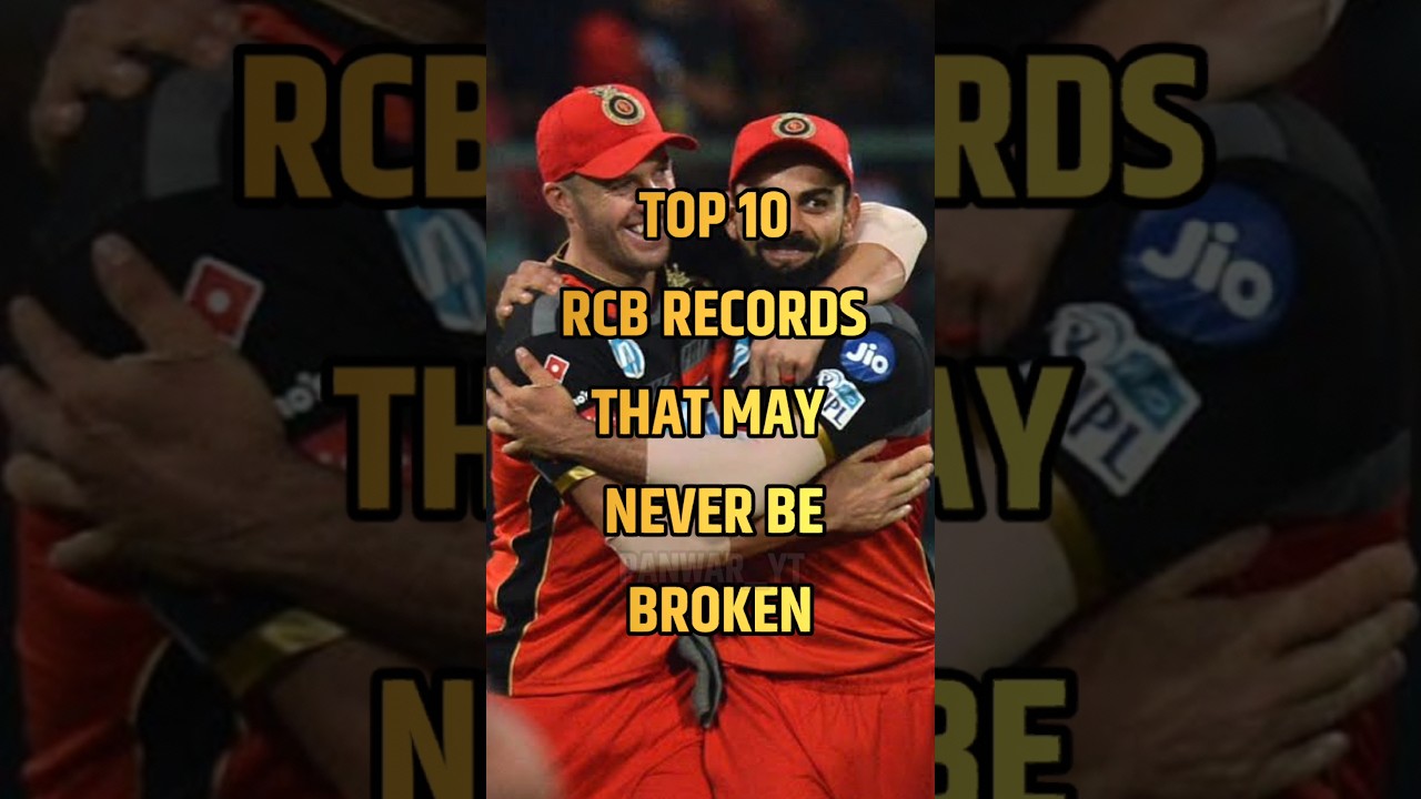 TOP 10 Top 10 RCB Records That May Never Be Broken 🏆